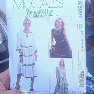 OUT of PRINT McCall's Sewing Pattern M5097 Misses' Dress